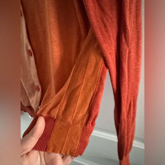 ORVIS Colorblock Cardigan Sweater - Picture 4 of 6